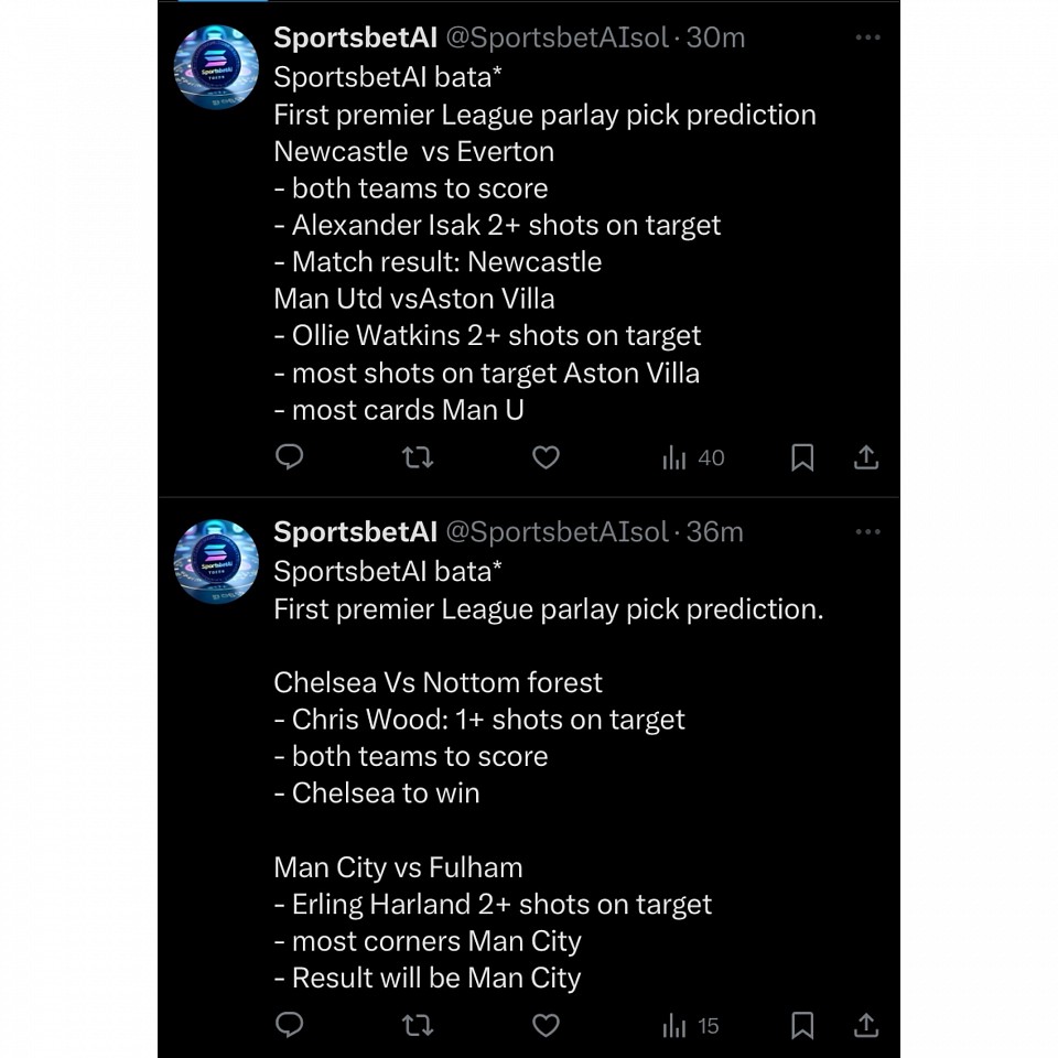 First SportsbetAI Bata prediction